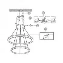 Подвесной светодиодный светильник Globo Umbria 65103-40